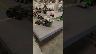 Busy street corner at Cabin Fever Expo RC construction show [upl. by Dudley452]