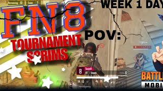 FN8 FREE SCRIMS WEEK 1 DAY 3 MIRAMAR video viralvideo scrims bgmi [upl. by Sivlek]