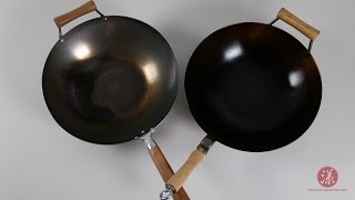 碳钢炒菜锅中式传统开锅法 How to Season a Wok at Home 【漾漾美味】第3集 [upl. by Keyser803]