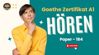 Goethe Zertifikat A1 Prüfung test  Paper  184  Hören mit Lösungen  Learn German Online [upl. by Suirrad]