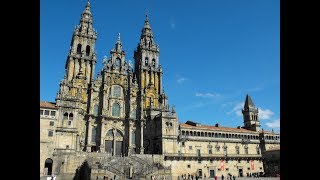 Jakobsweg live in Spanien  Die letzten 1000 Meter zur und in die Kathedrale von Santiago [upl. by Nawad]