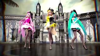 【MMD】HurlyBurly 【MikuLukaRin】 [upl. by Guillema]