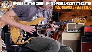 No TalkingJust Tones  Fender Custom Shop Limited Poblano Stratocaster Heavy Relic Aged Natural [upl. by Winfred]