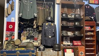 Full private militaria collection tour Tons of ww2 German ww1 Vietnam korea civil war artifacts [upl. by Chapell429]