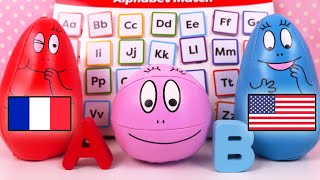 Apprendre lalphabet en Anglais 🇺🇸 et en Français 🇫🇷 avec Barbapapa [upl. by Yor19]