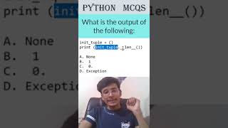 Fast Python MCQ Solution  Learn Python Rapidly infytqmcq infytq shorts python infytqpython [upl. by Ruelle337]