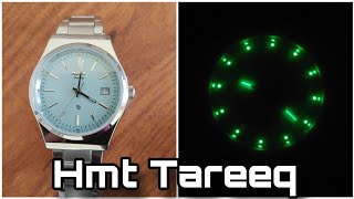 HMT Tareeq Quartz Tiffany Blue 💙 Unboxing amp Review Hindi  Lume Shot hmt prxstyle [upl. by Iarahs506]