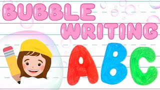 How to Write BUBBLE Letters  Handwriting Practice with Bri Reads [upl. by Yancy481]