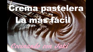 Crema pastelera chocolate ideal para rellenar tartas y todo tipo de postres [upl. by Cormack]