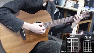 The Blowers Daughter  Damien Rice Guitar Cover for Beginner Playing by Musicdrawing [upl. by Scarlett]