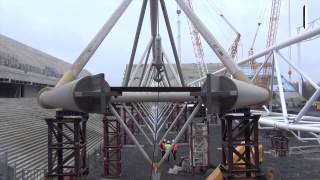 Le stade Bollaert en chantier [upl. by Kazmirci308]