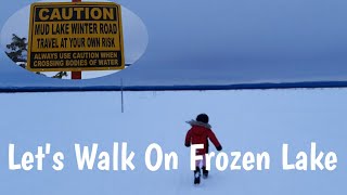 මිදුණු වැවක ඇවිදිමු  Lets Walk On Frozen Lake  Canada Sinhala Vlogs  SehaVlogs [upl. by Alo]