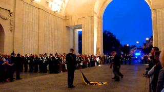 Last Post Ceremony Menin Gate Ypres  Ieper Belgium  Sept 26th 2011 [upl. by Teleya]