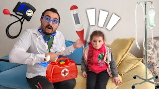 BANU ALYA HASTALANDI EVİMİZE DOKTOR GELDİ  ماما جابت بيبي  جنى مقداد  طيور الجنة [upl. by Aisyat113]