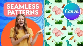 Create a Seamless sleek Pattern in Canva with This Design Hack LearnITSkillsWithFatima [upl. by Childs659]