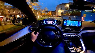 New PEUGEOT 3008 2022 Facelift  evening POV test drive beautiful ambient lights amp digital cockpit [upl. by Nnalatsyrc]