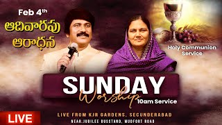 Sunday Worship Service 10 am Feb 4th 2024 live PJStephen Paul amp Shaila Paul [upl. by Alliuqet]