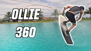 HOW TO OLLIE FRONTSIDE 360  WAKEBOARDING [upl. by See]