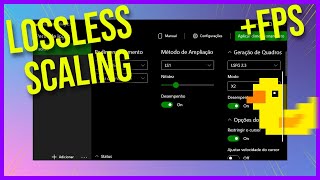 COMO USAR O LOSSLESS SCALING E GANHAR MAIS FPS  GUIA RÁPIDO E BÁSICO [upl. by Anaderol574]