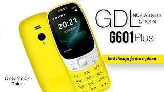 GDL G601 FULL REVIEW  keypad mobile slim body  new button phone 2023  gdl feature phone  gdl [upl. by Mcferren]