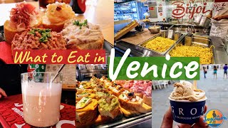 VENICE FOOD TOUR Cicchetti Gelato Venetian Street Food Cappuccino amp Florentine Steak [upl. by Eudosia825]