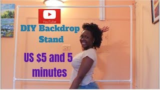 Budget Friendly DIY Backdrop Stand in 2019 [upl. by Aire]