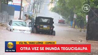 Inundaciones en Tegucigalpa por fuertes lluvias [upl. by Ecart]