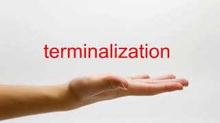 How to Pronounce terminalization  American English [upl. by Rellim]