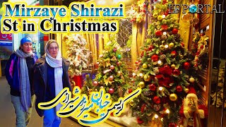 IRAN 4K  Christian District of Tehran 10 Days before Christmas MirzaeShirazi Street Tehran 2022 [upl. by Baten]