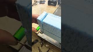 Cutting polystyrene foam with a battery [upl. by Ntsuj]