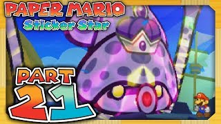 Paper Mario Sticker Star  Part 21 Whitecap Beach Gooper Blooper Boss [upl. by Carolus167]