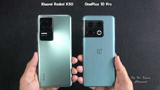 Xiaomi Redmi K50 vs OnePlus 10 Pro 5G  SpeedTest and Camera comparison [upl. by Eelnyl85]