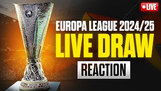 LIVE Europa League 202425 League Phase Draw  REACTION [upl. by Nylyram]