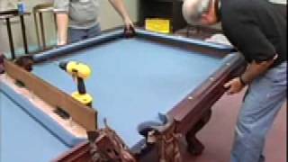 How to install a pool table  pockets and rails  Home Billiards [upl. by Enelram]