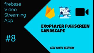 exoplayer fullscreen landscape android  firebase Video Streaming app [upl. by Yelahs709]