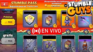 🔴NUEVO PASE 💸🤑 JUGANDO CON SUSCRIPTORES EN STUMBLE GUYS EN VIVO😮👇 [upl. by Nozicka]