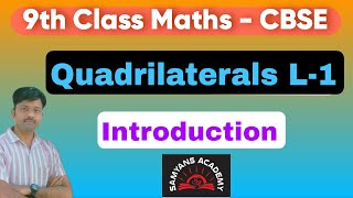 Quadrilateral L19th class cbse Maths Introduction [upl. by Bellda]