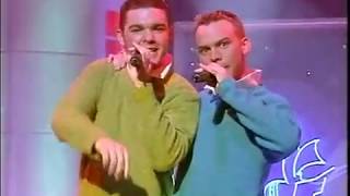 Jaden Cornelious and BYOND sing Lighten Up on Blue Peter 1997 [upl. by Esya]