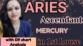 ARIES ASCENDANT  MERCURY IN 1ST HOUSE  CONJUNCTION WITH ALL OTHER PLANETS [upl. by Minetta]