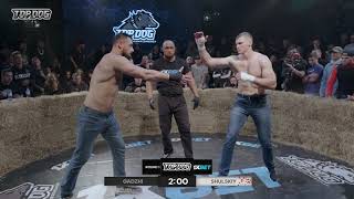 The most brutal fight by Gadzhi “Assault Rifle”  BARE KNUCKLE fighting championship by TOPDOG [upl. by Naujik]