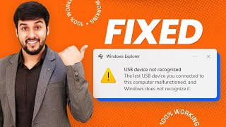 How to Fix USB Device Not Recognized in Windows  Easy Solutions for USB Problems [upl. by Orian]