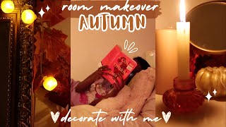 A Cozy Vlog Decorating My Room  Autumn Room Makeover 2024🍂 [upl. by Noirret246]