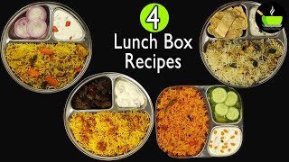 4 Easy Rice Recipes  Lunch Box Recipes  Variety Rice Recipes  Indian Rice Recipes Dinner Recipes [upl. by Seidule]