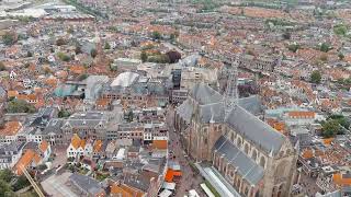 Haarlem Netherlands The Church of St Bavo is a Gothic temple Panoramic view of Haarlem city cent [upl. by Obie91]