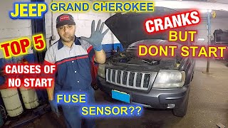 Jeep Grand Cherokee Dont Start TOP 5 REASON Jeep cranks but DONT start [upl. by Quickel]