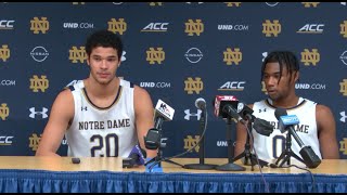 NDMBB  Paul Atkinson amp Blake Wesley Press Conference  Kentucky 121121 [upl. by Tnecniv508]