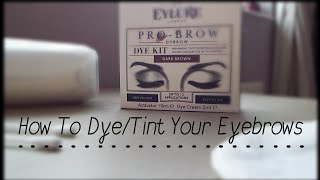 How To DyeTint Your Eyebrows with Eyelure [upl. by Aihsot]