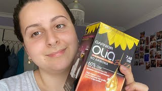 Garnier Olia intense copper reviewhair dyeing video [upl. by Nagaem931]