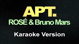 ROSÉ amp Bruno Mars  APT Karaoke [upl. by Eldon]