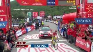 Contador vs Froome Vuelta a España 2014 La Farrapona 16 Etapa [upl. by Enilorak802]